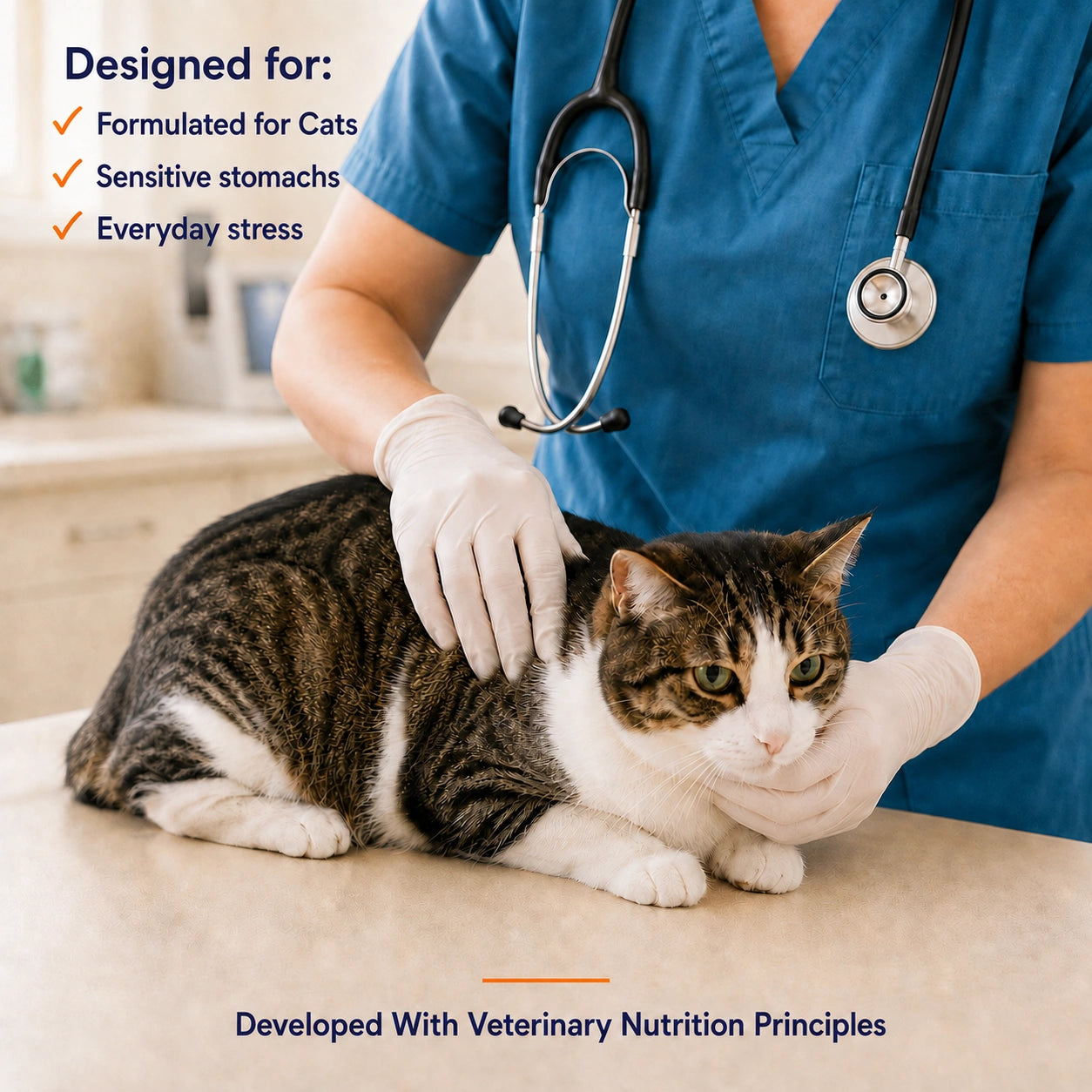 Daily nutritional support designed for cats