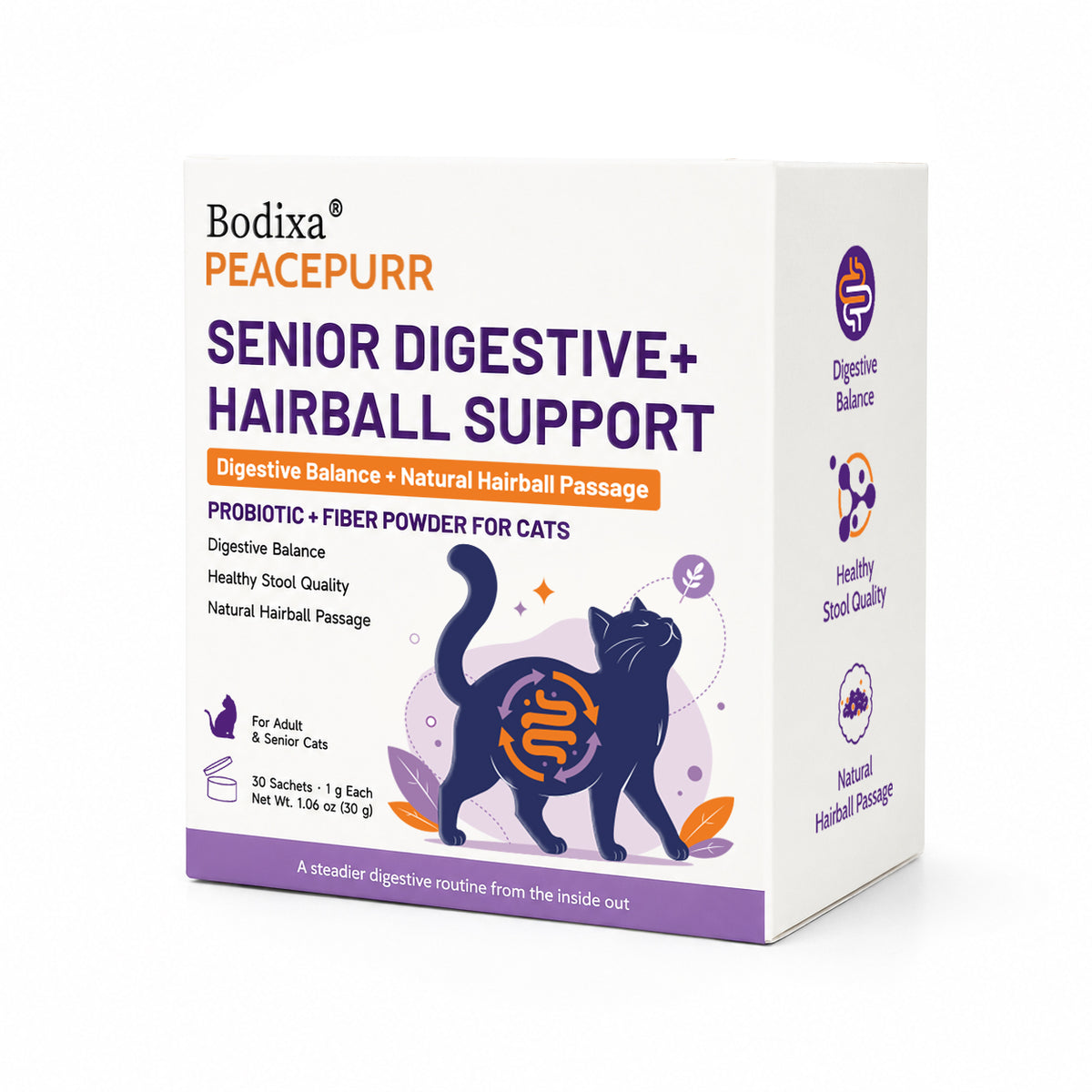 PeacePurr Digestive + Hairball Support powder