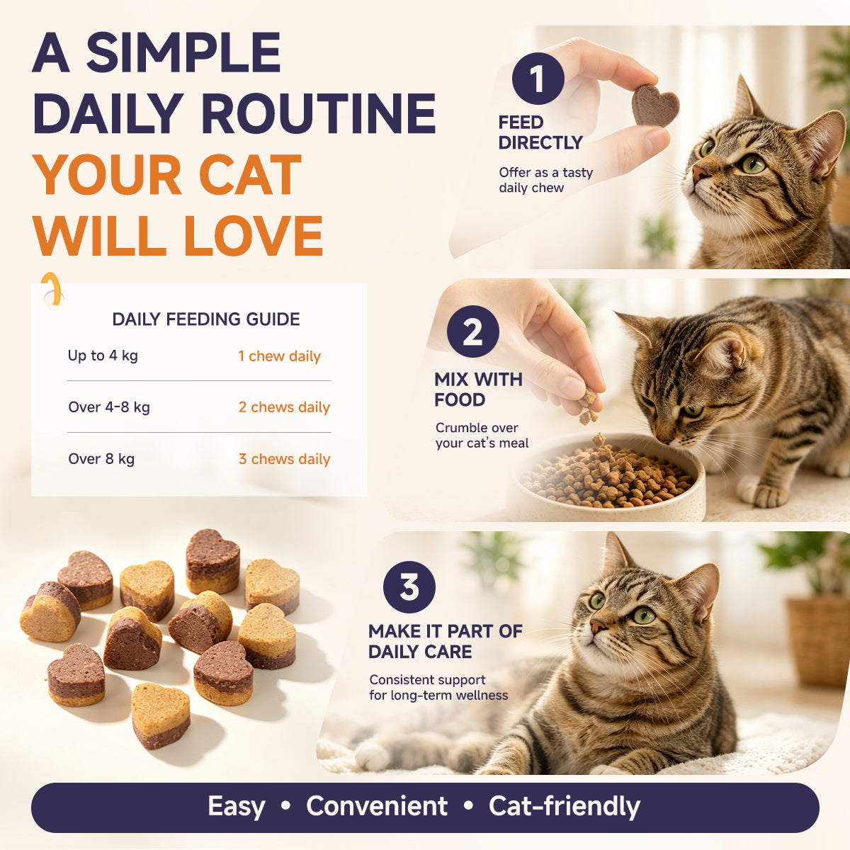 PeacePurr soft chew serving information